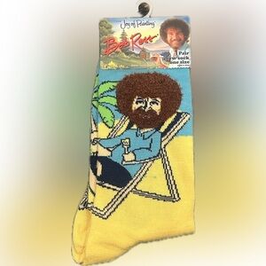 Bob Ross Tropical Crew Socks | NWT | O/S Unisex Adult